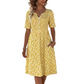 🌸👗🌿 -50% ! Robe décontractée V-neck imprimée – Fluide et respirante, avec poches latérales pratiques.