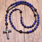 ✝️💪🌟 -50% ! Collier croix perlé pour homme – Symbole de foi, confort quotidien.