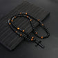 ✝️💪🌟 -50% ! Collier croix perlé pour homme – Symbole de foi, confort quotidien.