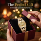📢📢 -50% ! ⏰Montre à quartz pour femme – Cadran en losange et strass, bracelet alliage.