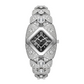 📢📢 -50% ! ⏰Montre à quartz pour femme – Cadran en losange et strass, bracelet alliage.