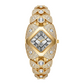 📢📢 -50% ! ⏰Montre à quartz pour femme – Cadran en losange et strass, bracelet alliage.
