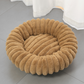 🐱💤 Panier rond apaisant ultra-doux pour chat et chien – Bordure surélevée, nid douillet parfait pour des siestes sereines 🐶☁️