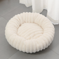 🐱💤 Panier rond apaisant ultra-doux pour chat et chien – Bordure surélevée, nid douillet parfait pour des siestes sereines 🐶☁️