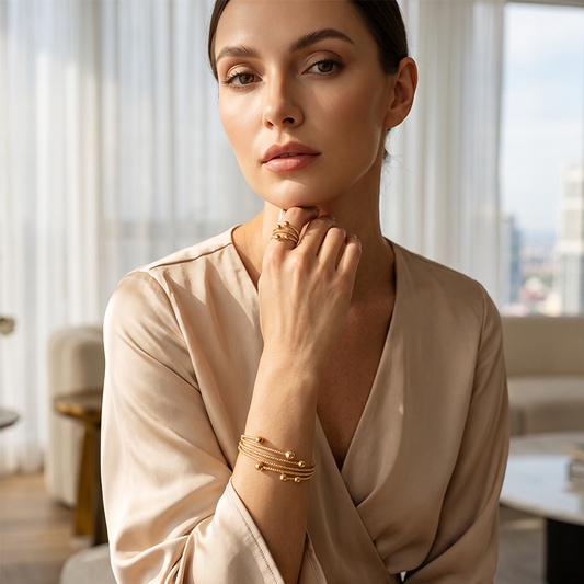 🎉 Soldes 2026 — Plus de 31 000 ventes !✨ Ensemble Bracelet Enroulé Brillant 💫