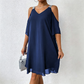 🍃🌸 OFFRE LIMITÉE 50% DE RÉDUCTION! 👗Robe polyvalente à encolure V et épaules dénudées – Douce et facile à porter – Du jour à la nuit sans effort.