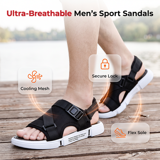 🌬️☀️ OFFRE LIMITÉE 50% DE RÉDUCTION! 👟Sandales respirantes à bout ouvert pour homme – Mesh aéré & semelle rembourrée – Restez au frais toute la journée.