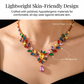 🌈📿 OFFRE LIMITÉE 50% DE RÉDUCTION! 🌼Ensemble collier floral décontracté – Couleurs vives & charme ludique – Illuminez toute tenue décontractée.