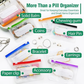 💊🛒 -50% ! 🗂️Organisateur de Médicaments A8 Étanche – 14 Grandes Pochettes Zippées, Code Couleur & Design Discret.