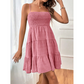 🌼☀️ -50% ! 👗Robe mini smockée – Aérée & ludique.