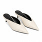 👡 50% DE RÉDUCTION ! 🌸 Mules Bout Pointu & Découpe en V – Microfibre – Légères & Chic for Femme