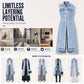 📢📢50% DE RÉDUCTION !! ⏰Robe Gilet en Jean Sans Manches Fente Haute Femme – Veste Longue Style Streetwear