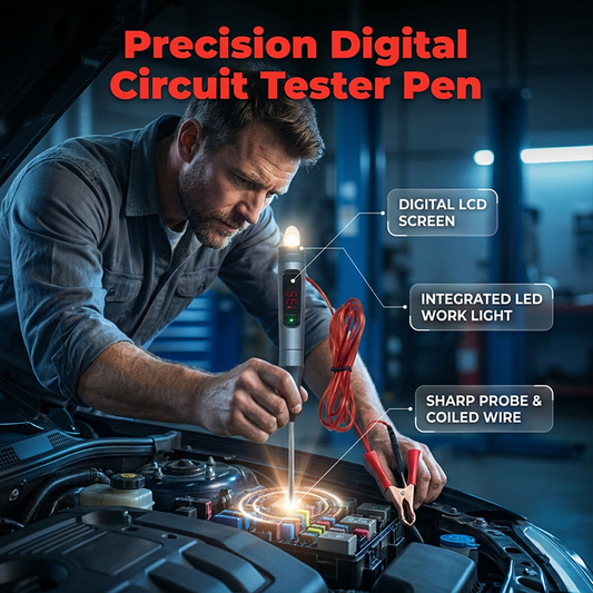 🔧✨ -50% ! 🚗Stylo Testeur Circuit Auto Numérique – Acier Allié & Cuivre, 4,5–36 V & Écran LCD.