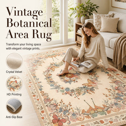 🌿🛋️ -50% ! 🌸Tapis floral – Doux & confortable.