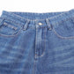 👖💙 -50% ! 🌀Jean taille haute large – Lavage classique, style intemporel.