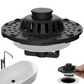 🔥🧺 -50% ! 🍽️Passoire pour Évier de Cuisine Inox – Anti-Rouille & Double Fonction (Bouchon + Filtre).