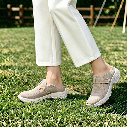 ✨🚶‍♀️ -50% ! 💟Chaussures de marche confort surélevées pour femme – Légères, respirantes & semelle coussinée.