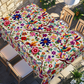 🌸🍽️ -50% ! 🏡 Nappe à Motifs Floraux Rétro – Plusieurs Tailles, Facile d’Entretien & Protection des Surfaces