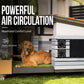 ✨🛒 -50% ! 🏙 Kit de Ventilation Solaire 10W – 2 Ventilateurs 5″ – Silicium Polycristallin + ABS – 200 CFM & IP65 pour Poulailler, Serre & Abri