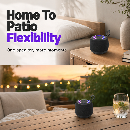 🔊🛒 -50% ! 🎶 Enceinte Bluetooth Portable Basses Puissantes – ABS & Tissu, Son Immersif & Conception Boucle pour Maison & Extérieur