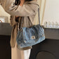 👜🛒 -50% ! 🎆Sac Bandoulière Rétro Grande Capacité à Chaîne – Design Denim Vintage avec Grand Compartiment Principal.