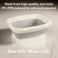 🦶💬 -50% ! 🛁 Bassin de Bain de Pieds Pliable avec Couvercle – Silicone, Rouleaux de Massage & Acupression.
