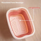 🦶💬 -50% ! 🛁 Bassin de Bain de Pieds Pliable avec Couvercle – Silicone, Rouleaux de Massage & Acupression.