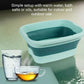🦶💬 -50% ! 🛁 Bassin de Bain de Pieds Pliable avec Couvercle – Silicone, Rouleaux de Massage & Acupression.
