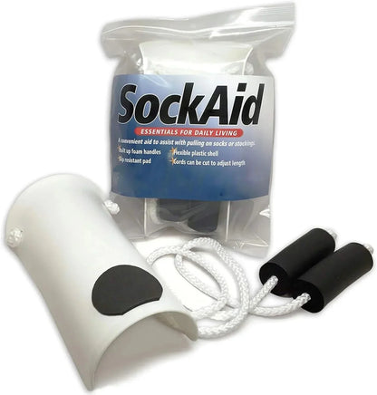 🧦🛒 -50% ! 💜Enfile-Chaussettes pour Personnes Âgées – Tissu Éponge, Poignées Mousse & Facile à Utiliser – Idéal pour les Personnes à Mobilité Réduite.