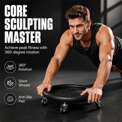 🔥💥 -50% ! 🏠Disque Rouleau Abdominal avec Tapis de Genoux – Stabilité, confort & renforcement – Idéal pour des abdominaux efficaces à la maison.