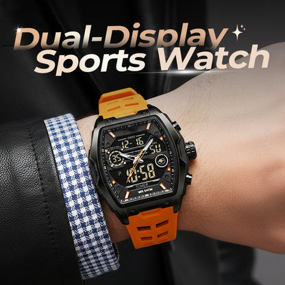 ⌚🛒 -60% ! 🏃 Montre Sport Double Affichage – Analogique & Digital, Rétroéclairage LED & 5 ATM.