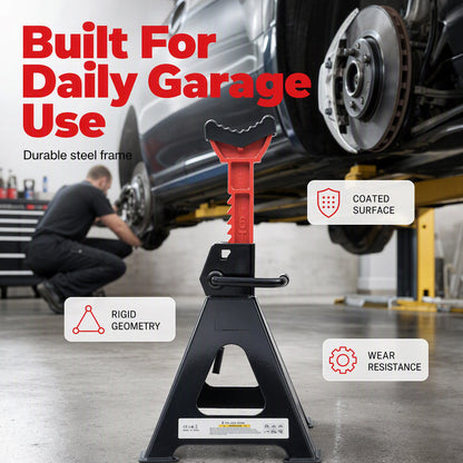 🚗🔩 -50% ! 🛡️Chandelles de Sécurité Réglables – Acier, Double Verrouillage & Base Élargie.