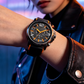 ⌚🛒 -50% ! 🧡Montre Quartz Casual Homme – Bracelet Silicone, Mouvement de Précision & Design Sportif Orange/Noir.