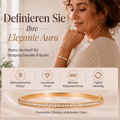 💍🌸 -50% ! 💫Bracelet Manchette Strass Rétro Doré – Alliage Doré + Strass – Design Brillant & Intemporel pour Sublimer vos Tenues du Quotidien.
