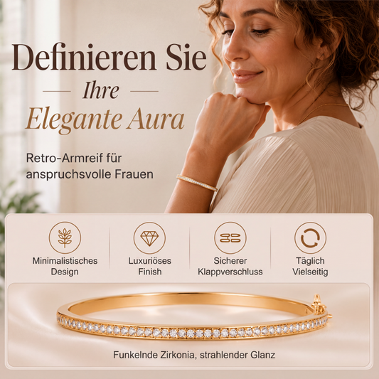 💍🌸 -50% ! 💫Bracelet Manchette Strass Rétro Doré – Alliage Doré + Strass – Design Brillant & Intemporel pour Sublimer vos Tenues du Quotidien.