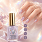 💅🛒 -50% ! 🌸Fortifiant à Ongles Effet Miroir Lilas – Finition Aurora Glacée, Séchage Rapide & Longue Durée