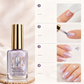 💅🛒 -50% ! 🌸Fortifiant à Ongles Effet Miroir Lilas – Finition Aurora Glacée, Séchage Rapide & Longue Durée