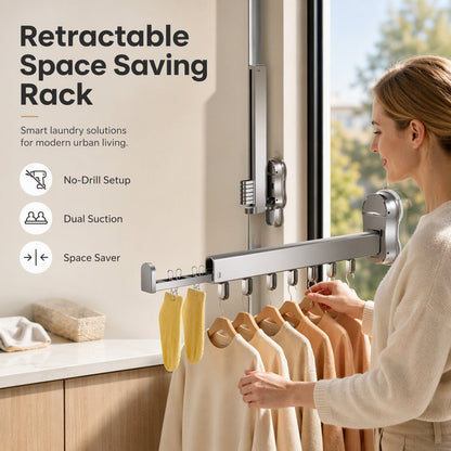 🌟🏷️ -50% ! 🧺 Séchoir à Linge Rétractable – Plus de 26 800 Vendus, Gain de Place & Rétractable