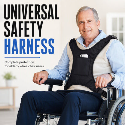 🦽🔒 -50% ! 🏥 Ceinture de Sécurité pour Fauteuil Roulant – Tissu Oxford & Nylon, Harnais Universel & Qualité Médicale.