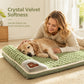 🐶🌙 -50% ! 🛋️ Tapis de Couchage Premium en Peluche pour Animaux – Velours Cristal, Soutien Ergonomique & Bord Oreiller.
