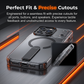 📱🎀 -50% ! 🔗 Coque Téléphone Multifonctionnelle avec Lanière – TPU Antichoc, Support Intégré & Compatible Magsafe.
