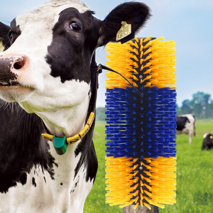 🐄🛒 -50% ! 🧹Brosse de Toilettage & Massage pour Bétail – Poils Denses, Installation Facile & Polyvalente.