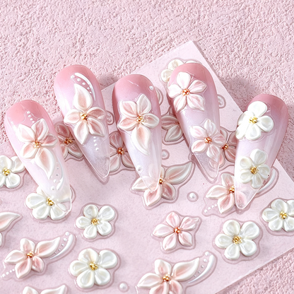 💅🛍️ -50% ! 🌸Stickers Ongles Fleurs 5D