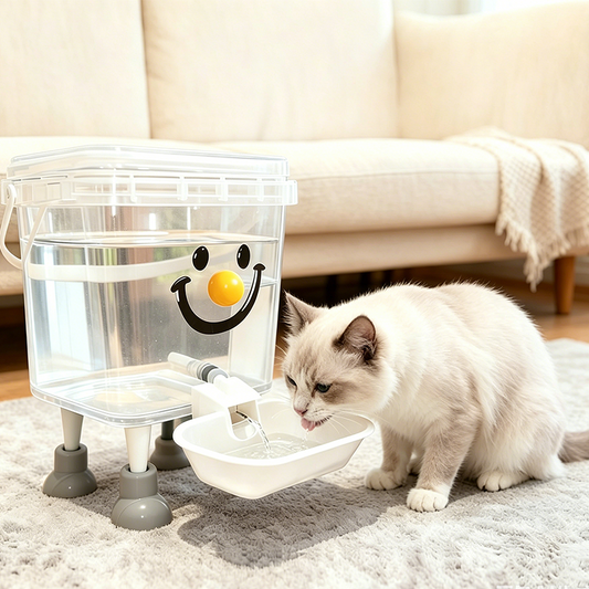🐾🛒 -50% ! 💧Distributeur d’Eau pour Animaux – Grande Capacité 3L/5L, Sans Électricité & Facile à Nettoyer