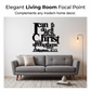 🖼️🛒 -50% ! 🖤Décoration Murale en Métal Noir Moderne – Découpe Laser, Anti-Rouille & Design Inspirant