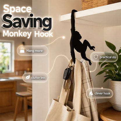 🐒🍌 -50% ! 🏠Crochet banane en forme de singe – Design amusant, robuste & gain de place – Idéal pour suspendre fruits, sacs ou accessoires de cuisine