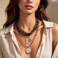 🌟🛍️ -50% ! 💫Collier Rétro à Perles Multi-Rangs
