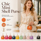 🐚💫 -50% ! 🌈Mini Porte-Monnaie Coquillage Porte-Clés – Cuir PU, format poche & 13 coloris – Idéal pour rouge à lèvres et accessoires