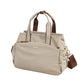 👜🌟 -50% ! 👗Sac Cabas en Toile Plissée avec Poches Latérales – Toile Haute Densité – Organisation 8 Zones & Bandoulière Amovible pour Femme
