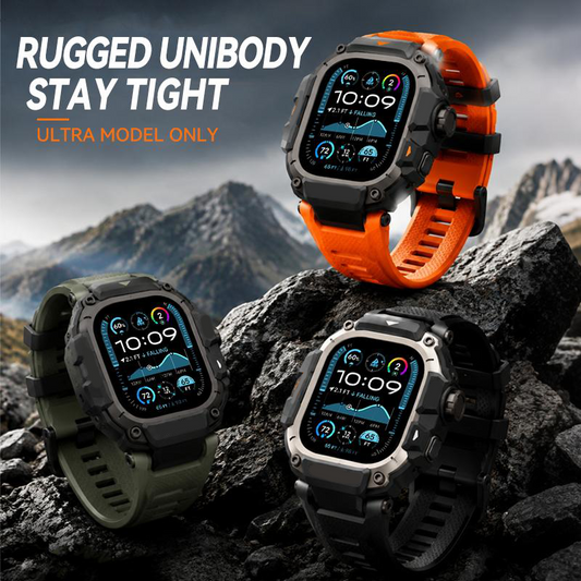 ⌚💥 -50% ! 🛡️Étui et bracelet robustes pour montre connectée 49 mm – Cadre en métal, pare-chocs en TPU et fermeture à vis sécurisée